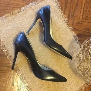 BCBGeneration Black Leather Heels